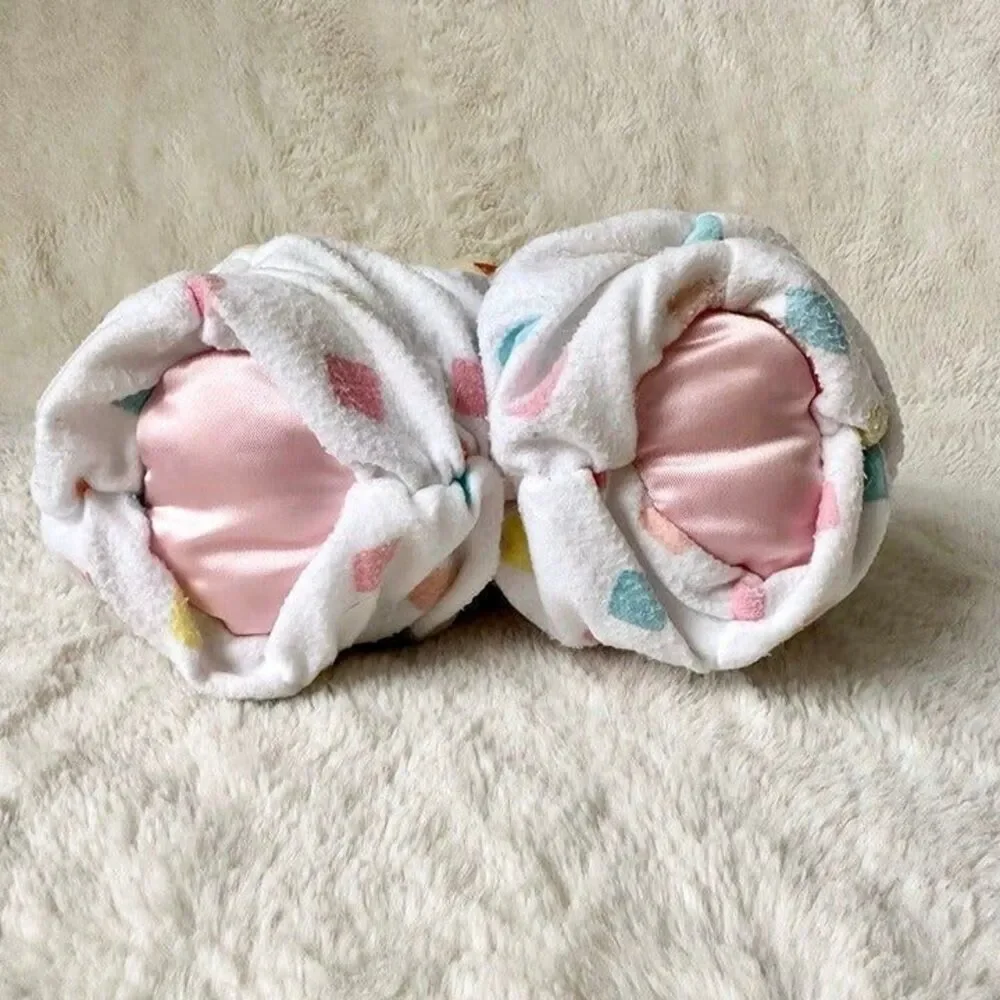 Amtoy Baggie Bunnie Vintage 1987 Plush Pastel Satin Lovey Bunny Stuffed Toy